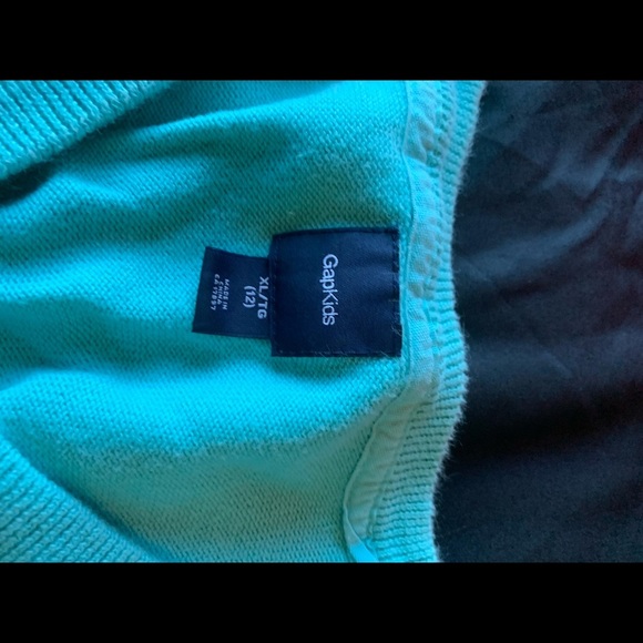 Turquoise Gap Kids Cardigan - Picture 4 of 4